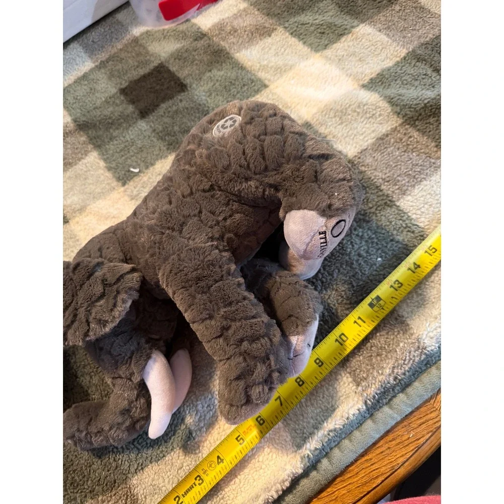 Jacksonville Zoo Elephant Plush Grey Textured Recycled Materials Souvenir 12